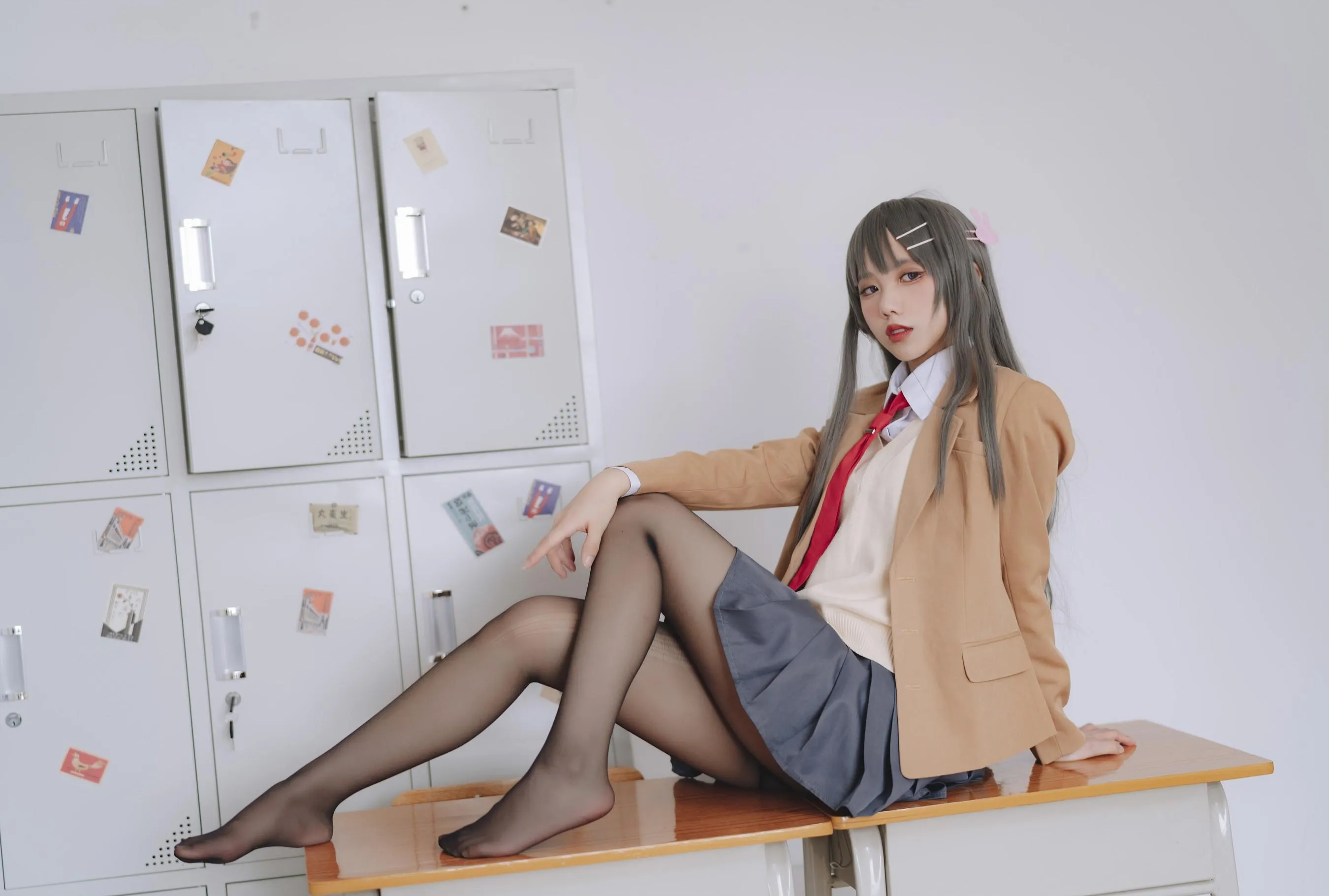果咩酱w – NO.43 麻衣校服 [31P]插图8